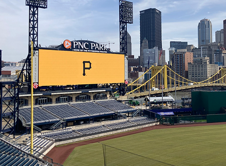 meppi, diamond vision division, led screen, baseball stadium display