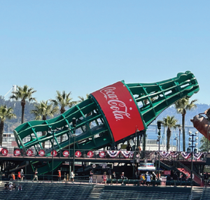 Oracle Park Coke Bottle gets interactive and eye catching upgrade